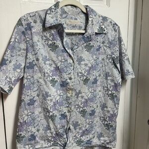 charles cotinay paris floral print size 46 button shirt